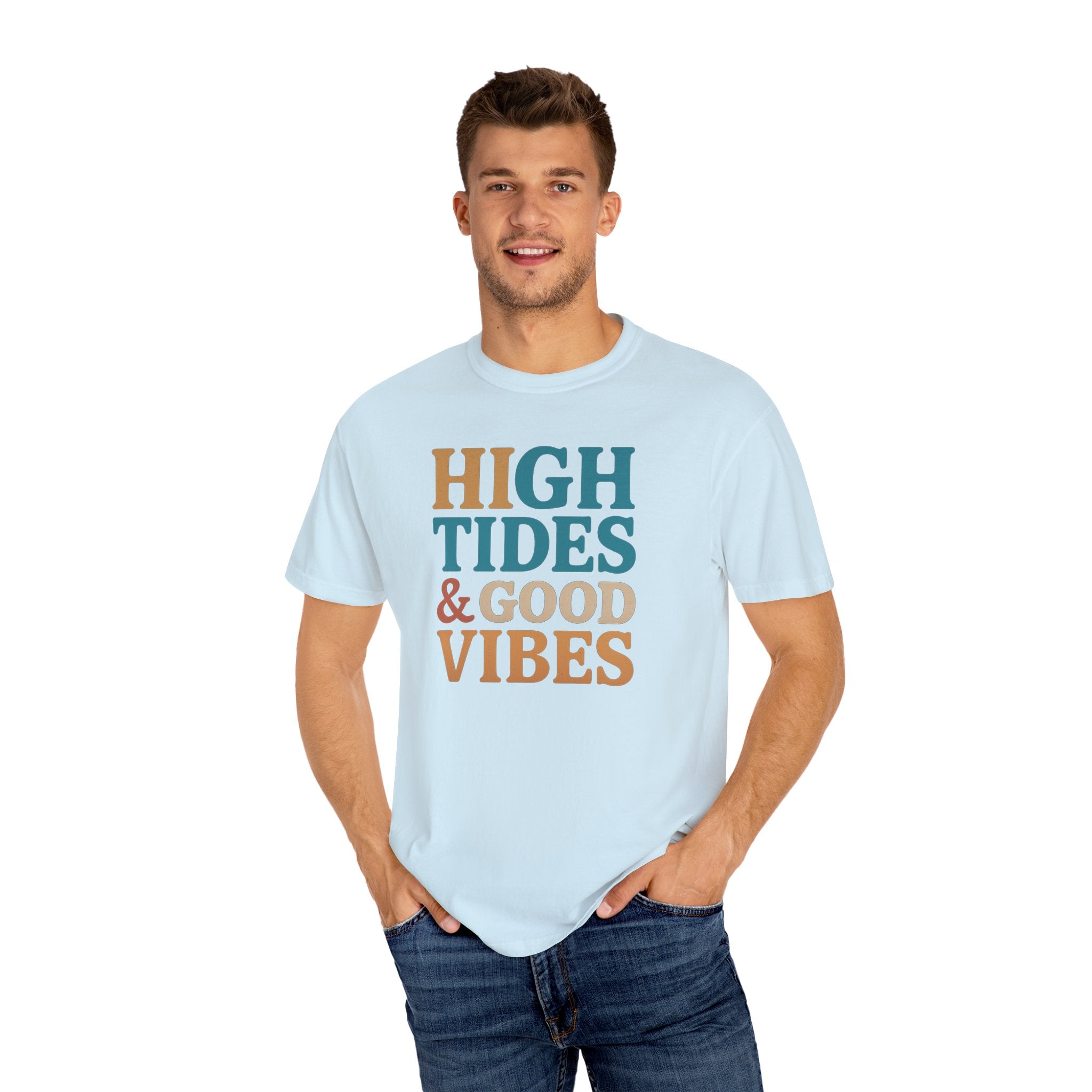 Maison Nautique "High Tides & Good Vibes" Vintage Unisex Tee - Maison Nautique 