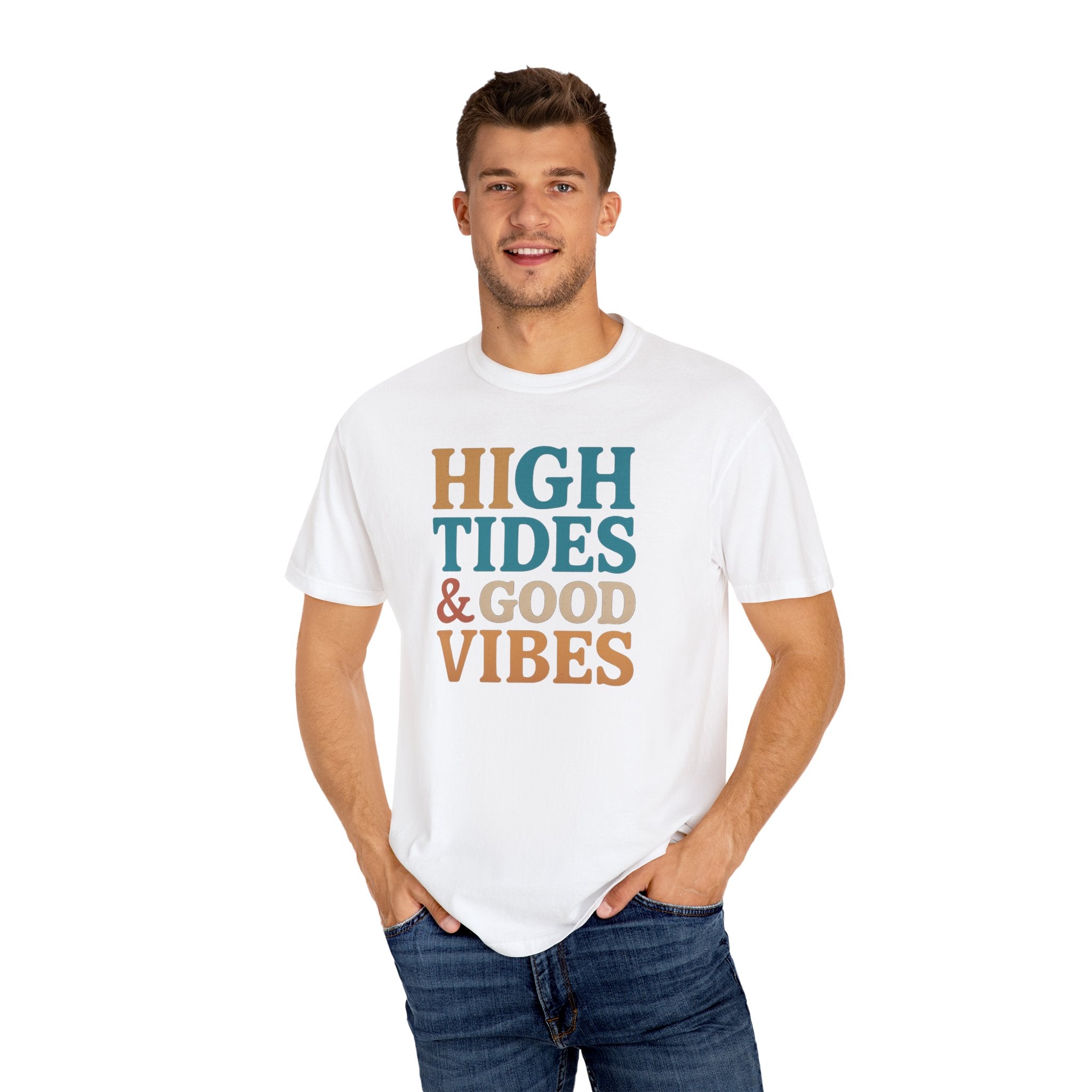 Maison Nautique "High Tides & Good Vibes" Vintage Unisex Tee - Maison Nautique 