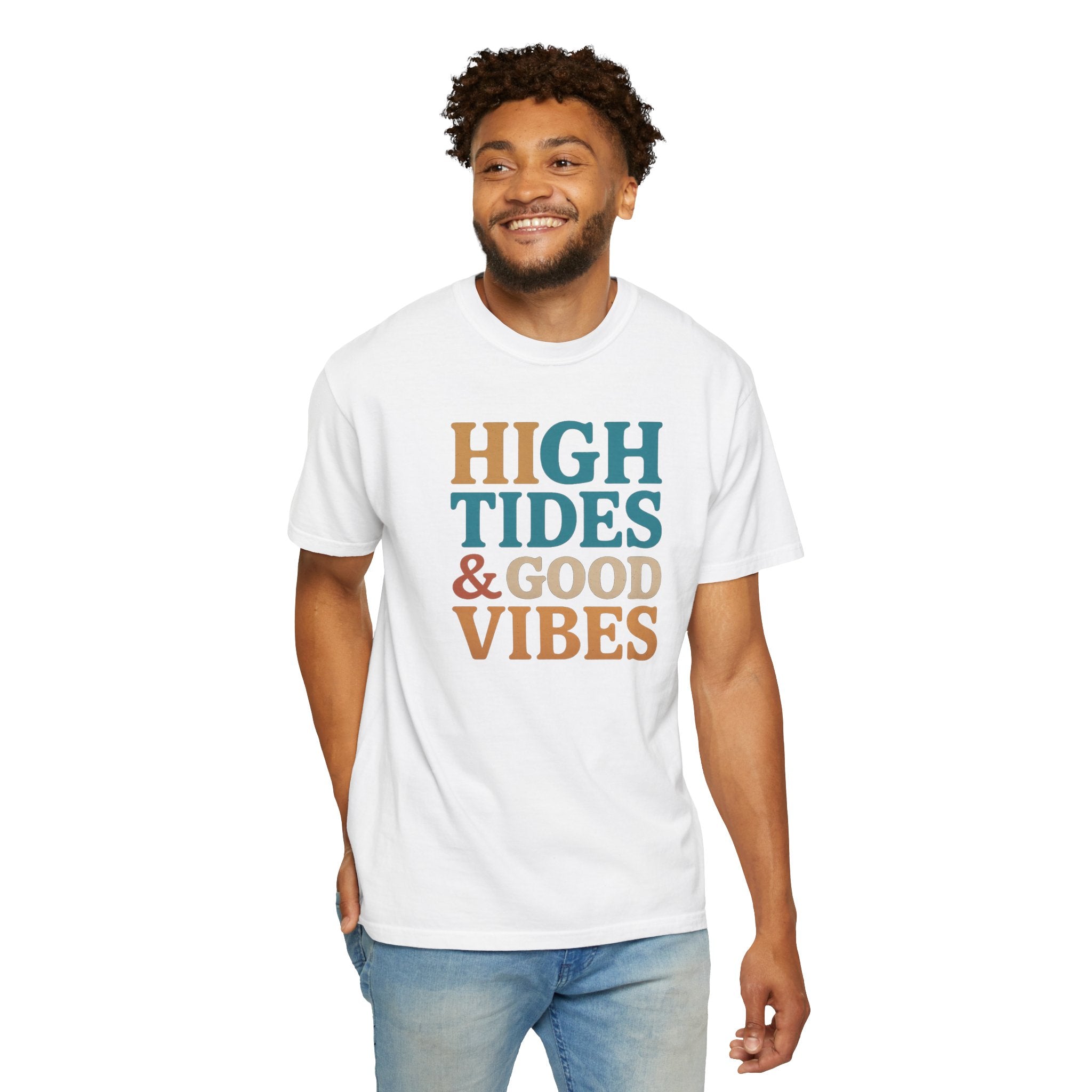 Maison Nautique "High Tides & Good Vibes" Vintage Unisex Tee - Maison Nautique 