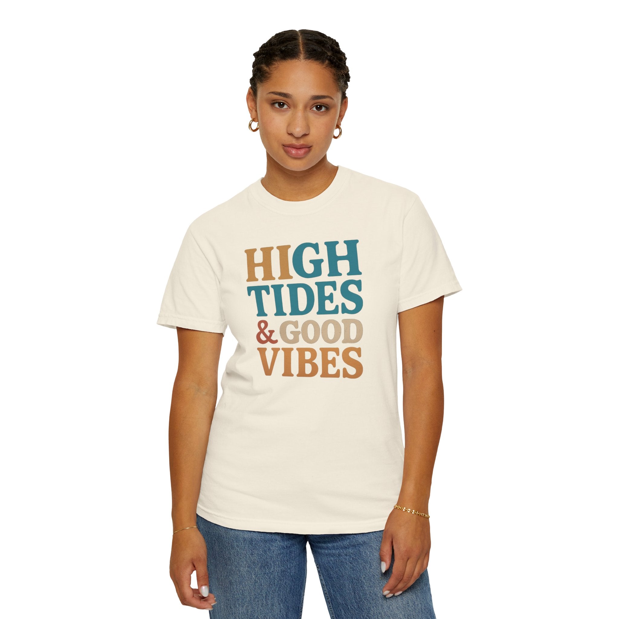 Maison Nautique "High Tides & Good Vibes" Vintage Unisex Tee - Maison Nautique 