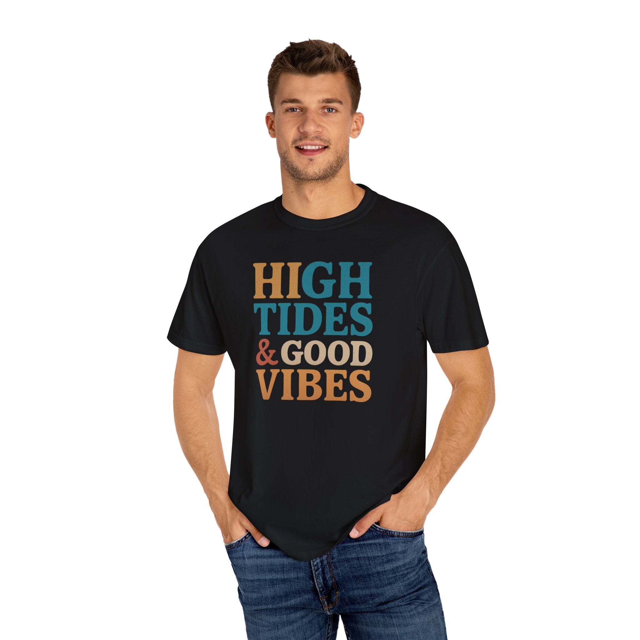 Maison Nautique "High Tides & Good Vibes" Vintage Unisex Tee - Maison Nautique 