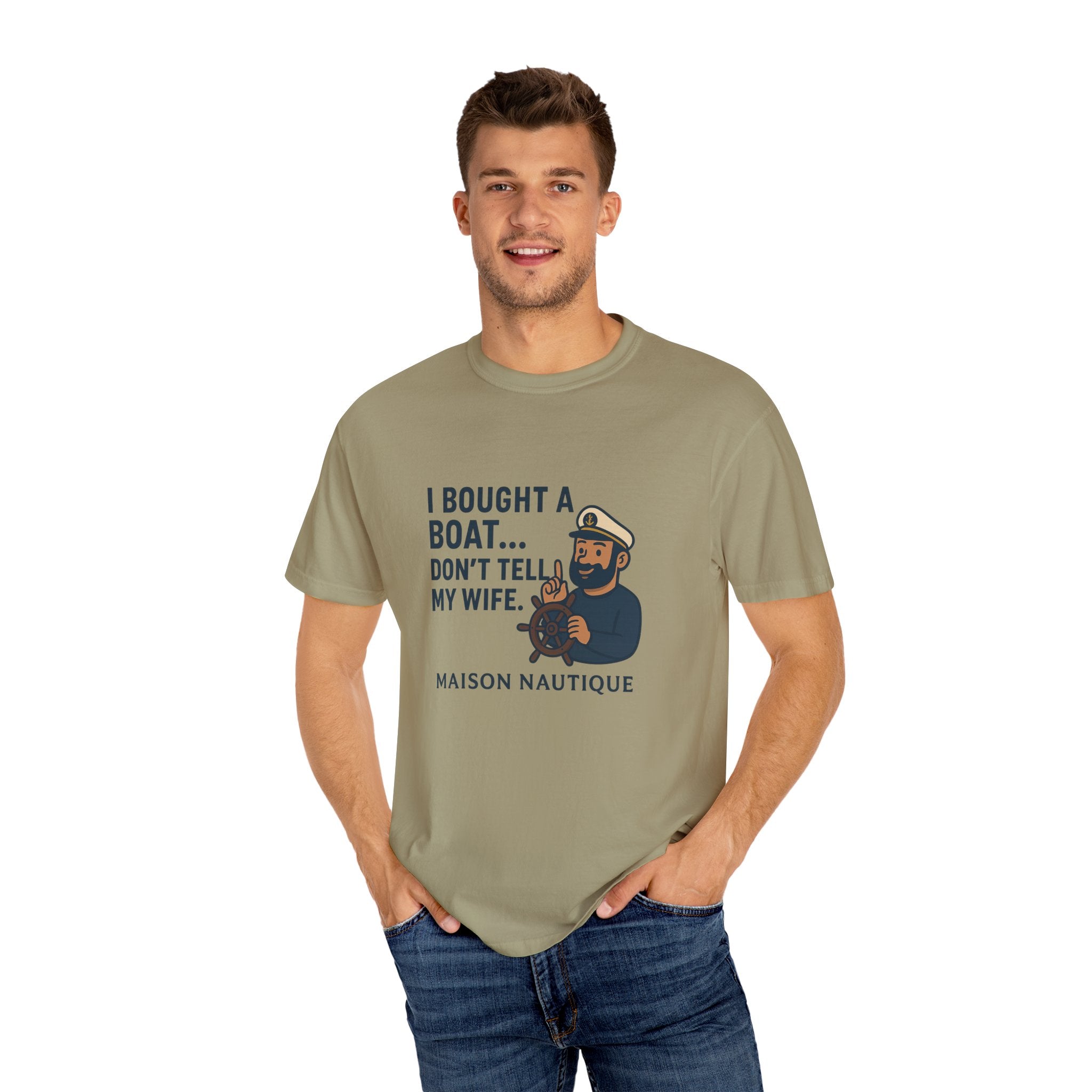 I Bought a Boat… Don’t Tell My Wife" Boating Tee – Maison Nautique | Men's Tee - Maison Nautique 