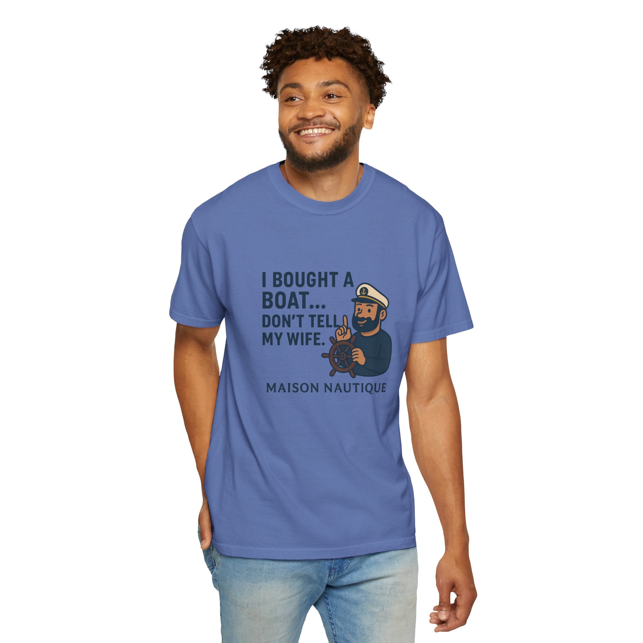 I Bought a Boat… Don’t Tell My Wife" Boating Tee – Maison Nautique | Men's Tee - Maison Nautique 
