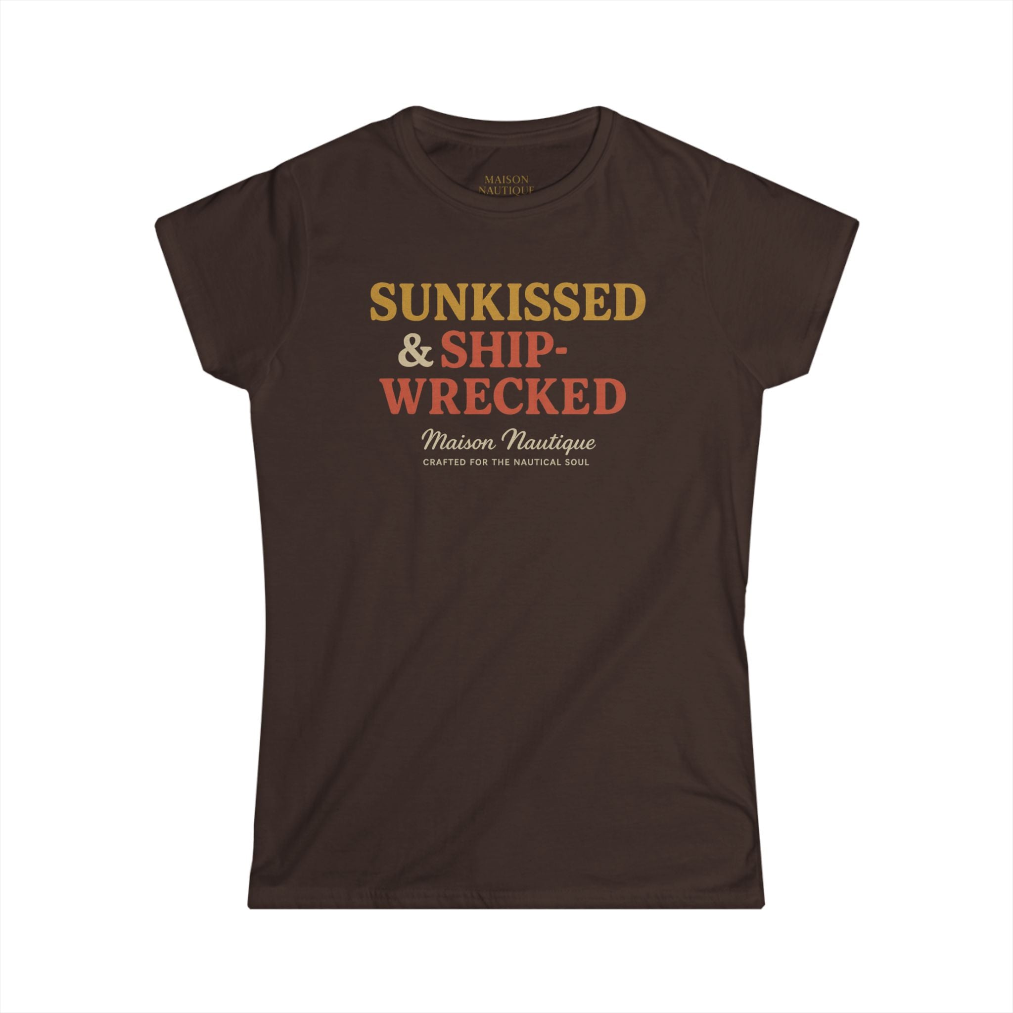 Maison Nautique "Sunkissed & Shipwrecked" Women's Softstyle Tee - Maison Nautique 