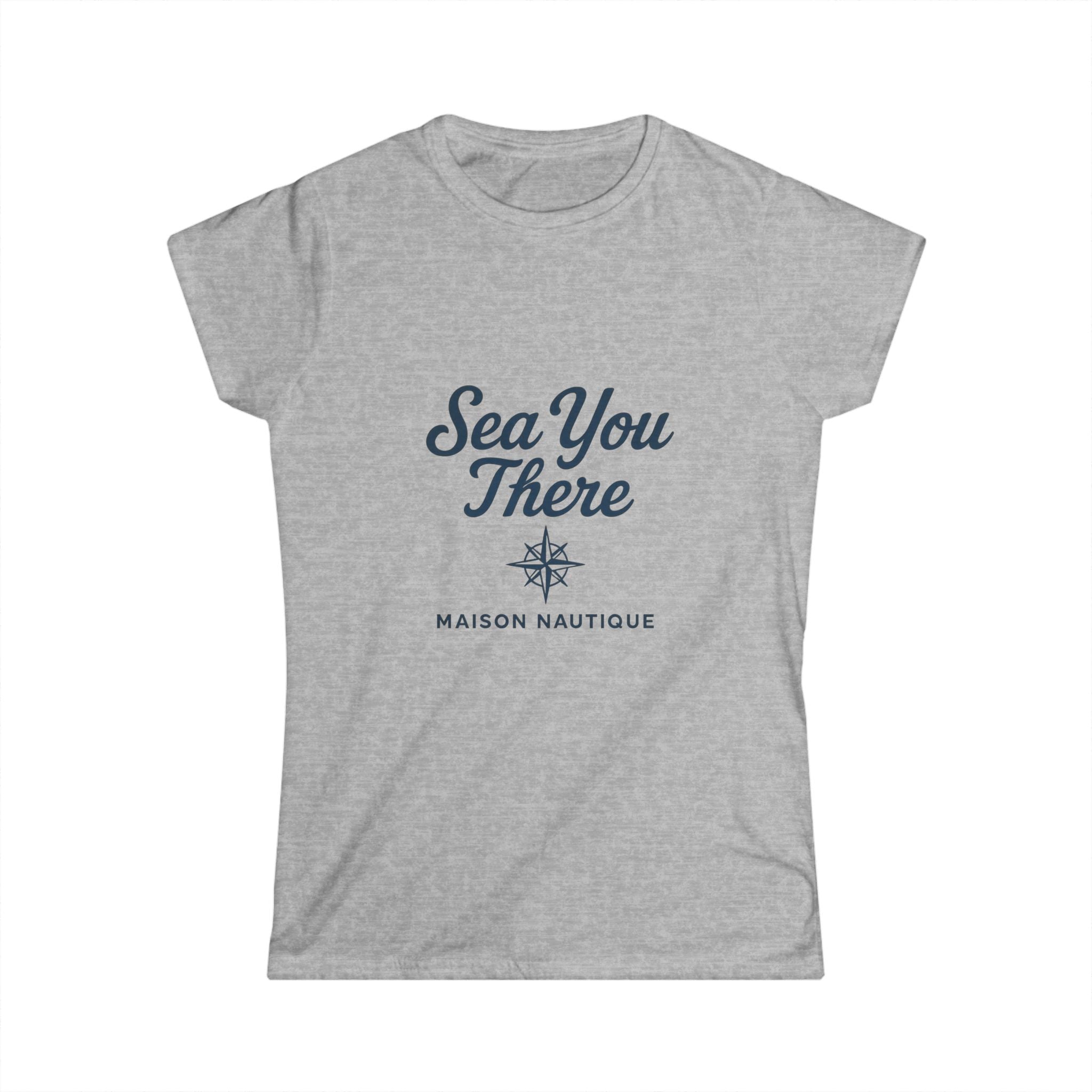 Sea You There – Women’s Coastal Crew Tee - Maison Nautique 