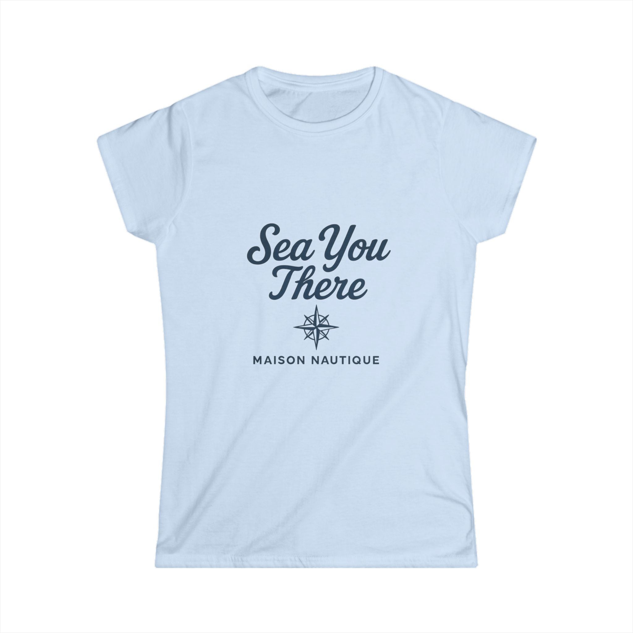 Sea You There – Women’s Coastal Crew Tee - Maison Nautique 