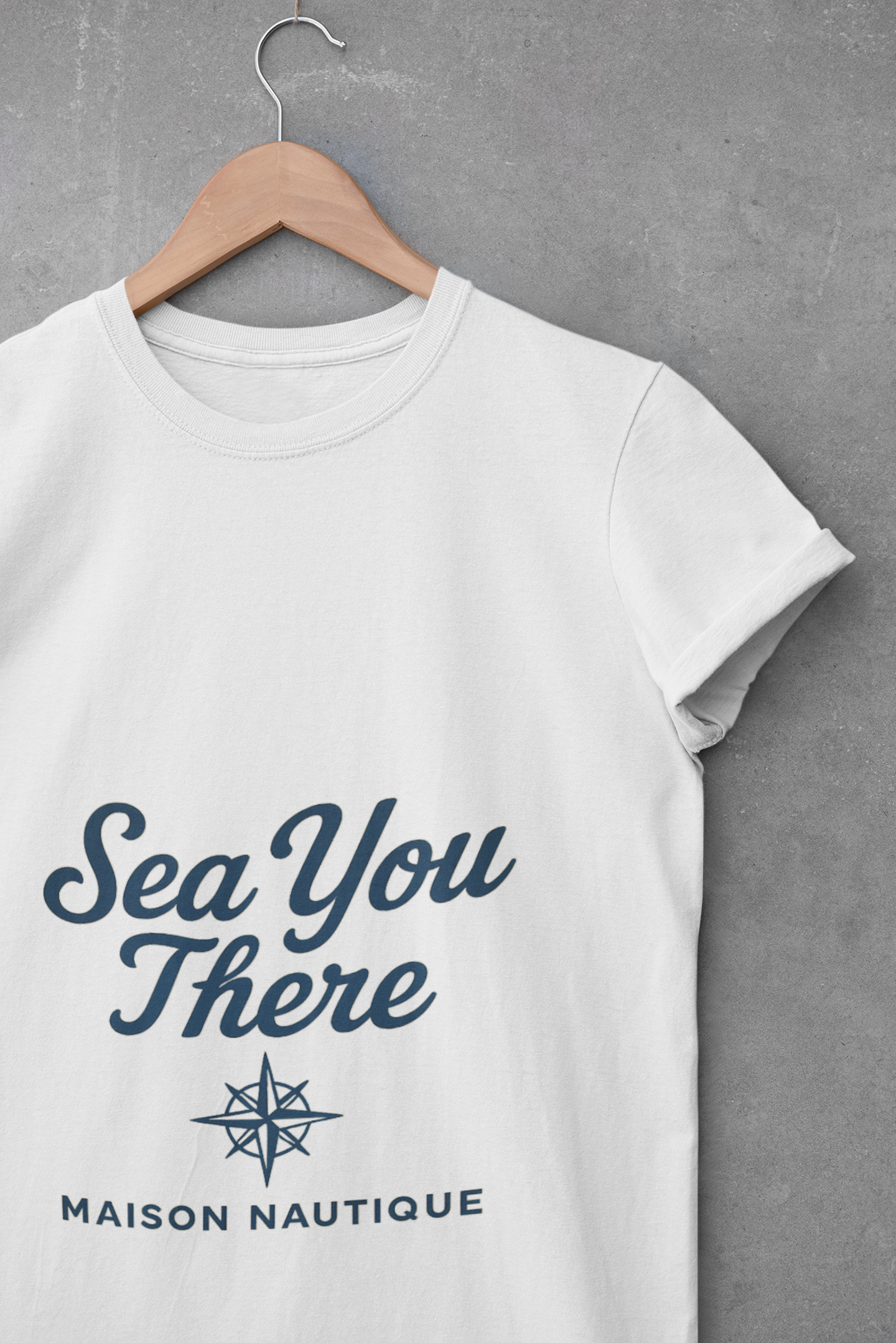 Sea You There – Women’s Coastal Crew Tee - Maison Nautique 