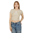Maison Nautique Signature Compass Crop Tee – Women’s Coastal Fit - Maison Nautique 