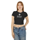 Maison Nautique Signature Compass Crop Tee – Women’s Coastal Fit - Maison Nautique 