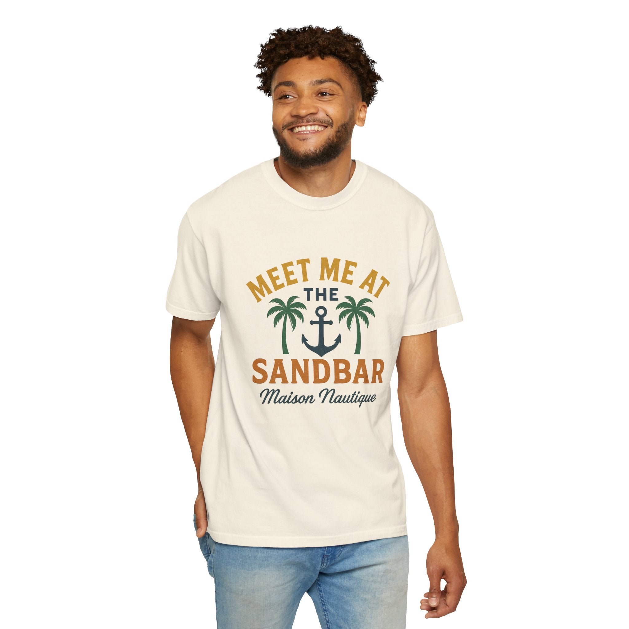 Meet Me at the Sandbar – Unisex Nautical Tee - Maison Nautique 