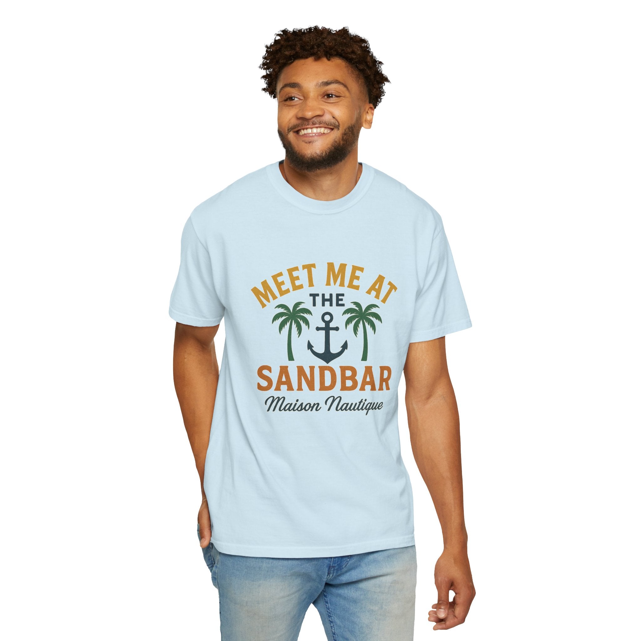 Meet Me at the Sandbar – Unisex Nautical Tee - Maison Nautique 