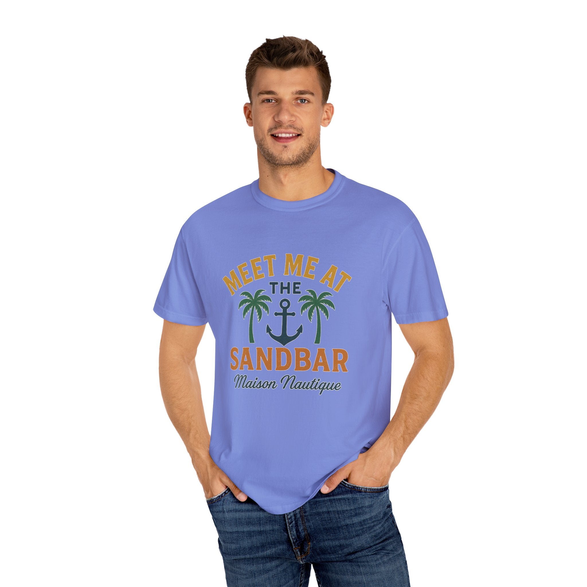Meet Me at the Sandbar – Unisex Nautical Tee - Maison Nautique 