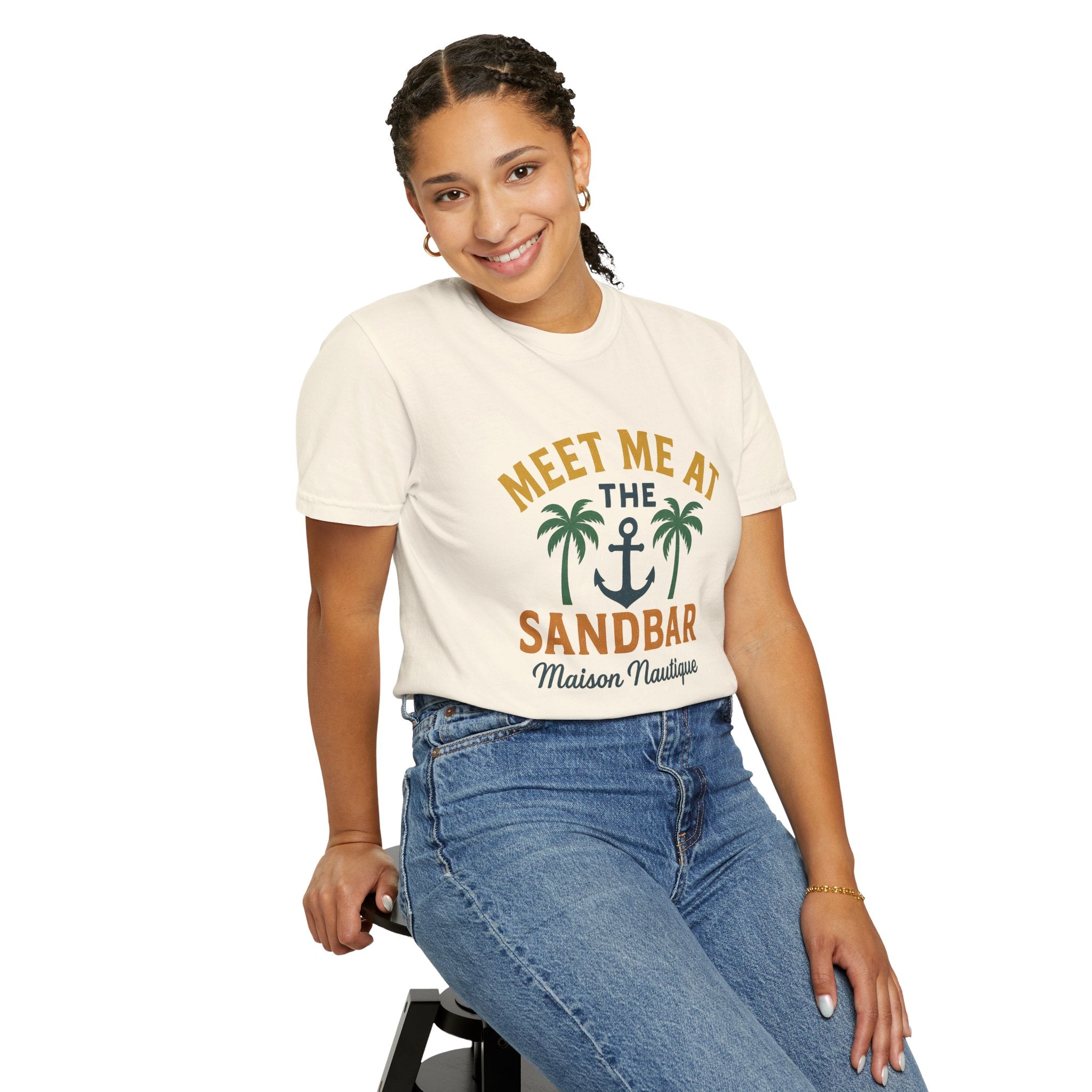 Meet Me at the Sandbar – Unisex Nautical Tee - Maison Nautique 