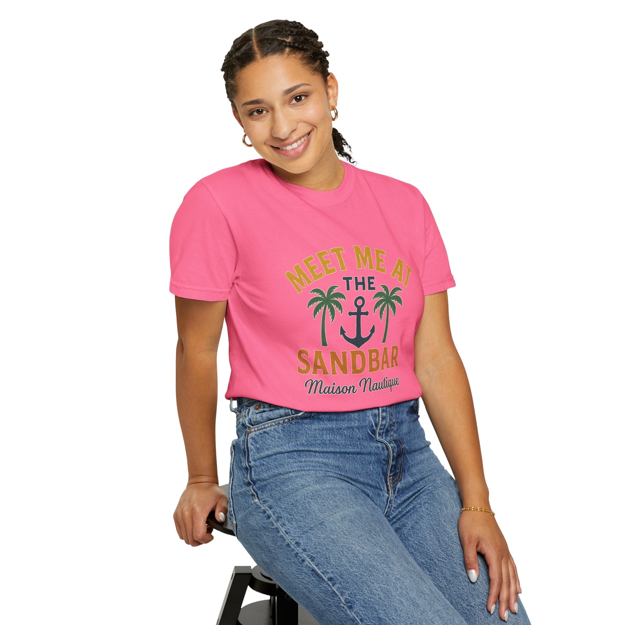 Meet Me at the Sandbar – Unisex Nautical Tee - Maison Nautique 