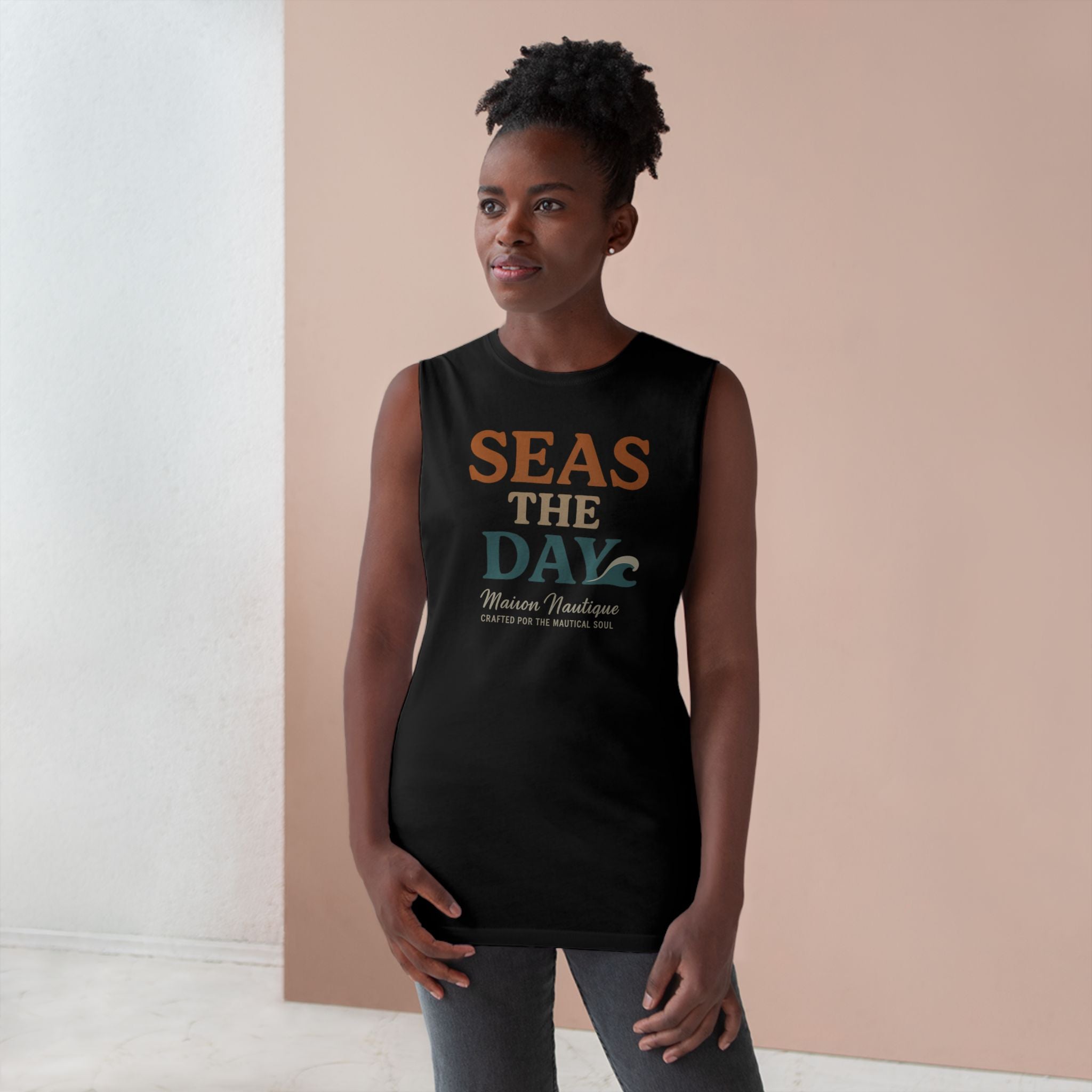 Maison Nautique "Seas the Day" Unisex Tank - Maison Nautique 