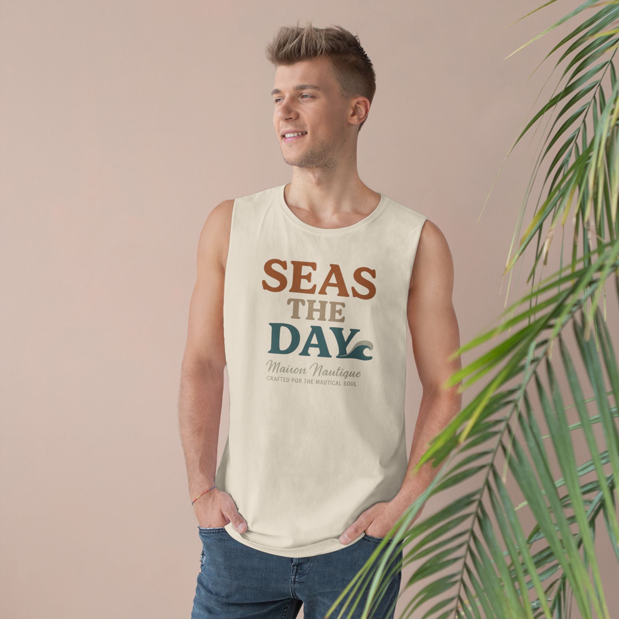 Maison Nautique "Seas the Day" Unisex Tank - Maison Nautique 