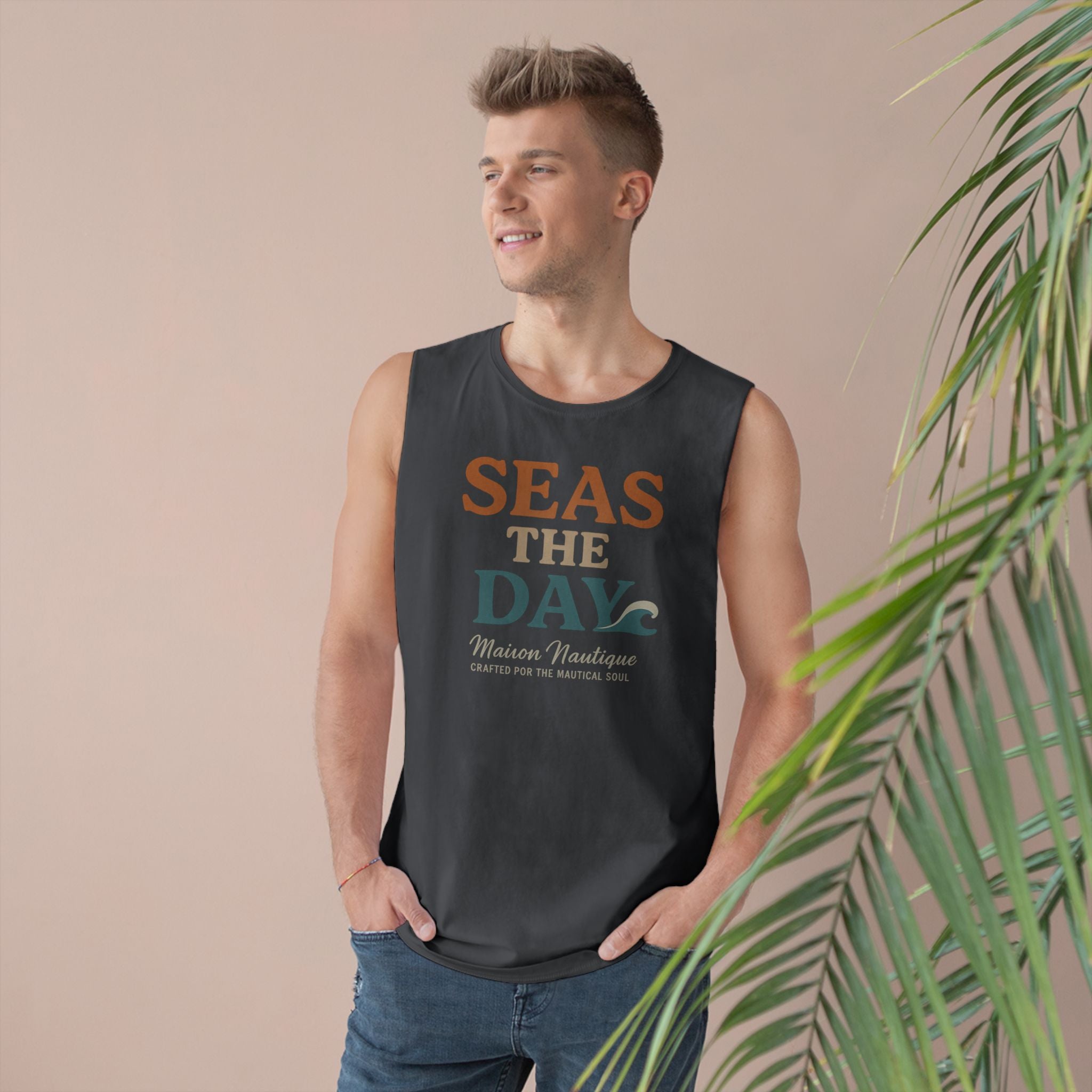 Maison Nautique "Seas the Day" Unisex Tank - Maison Nautique 