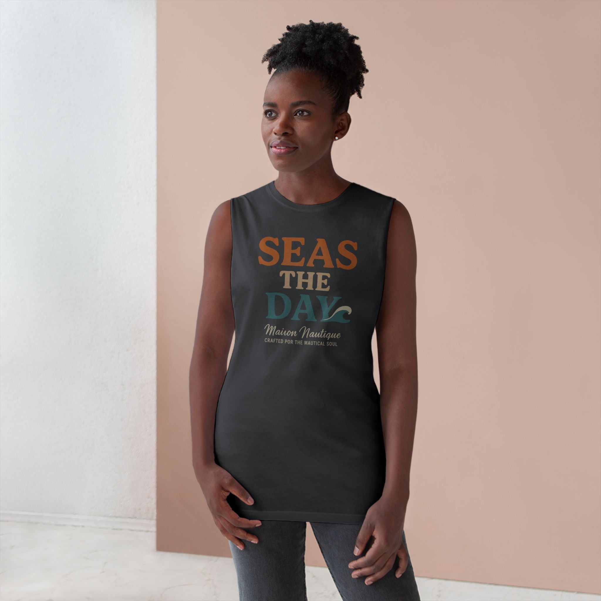 Maison Nautique "Seas the Day" Unisex Tank - Maison Nautique 